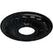 Ekena Millwork Blackthorn Ceiling Medallion (Fits Canopies up to 4 7/8"), 11 3/4"OD x 3 5/8"ID x 1"P, Jet Black CM11BLBLF - alternate 4